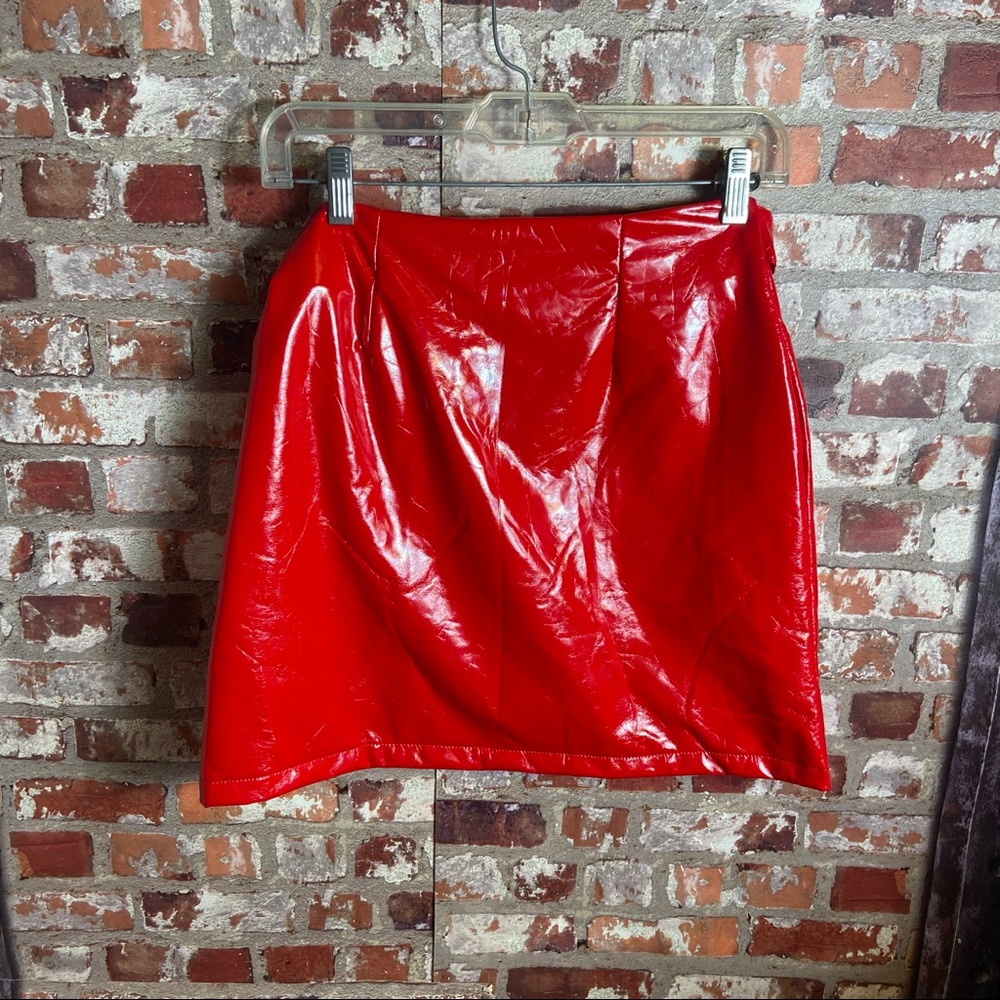 FQLWL Re Hot 🔥 Mini Skirt Faux Leather - Picture 8 of 10